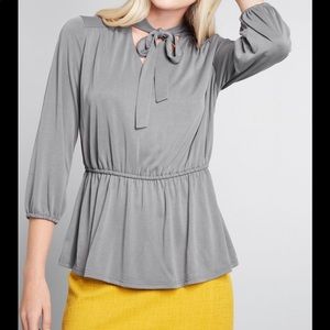 Modcloth Instantly Chic Peplum Top